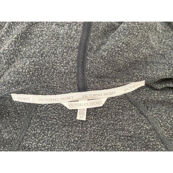 VS Full Zip Hoodie And Capri Sweat Pants SIZE Small Charcoal & Light Gray Floral - Picture 9 of 11